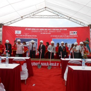 Groundbreaking ceremony of Fortuna Bac Ninh factory