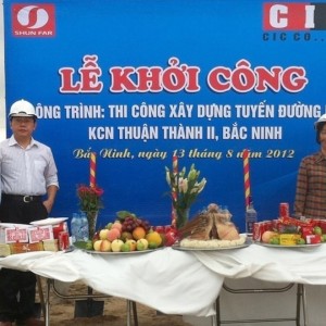 Lễ khởi công Công trình đường nội  bộ KCN Thuận Thành II – Bắc Ninh